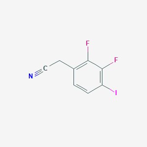 molecular formula C8H4F2IN B13431481 2,3-Difluoro-4-iodophenylacetonitrile 