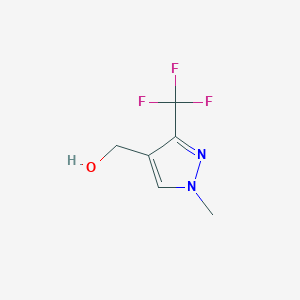 B1343160 (1-Methyl-3-(trifluoromethyl)-1H-pyrazol-4-yl)methanol CAS No. 540468-96-0