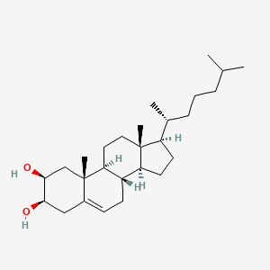 (2S,3R,8S,9S,10R,13R,14S,17R)-10,13-dimethyl-17-[(2R)-6-methylheptan-2-yl]-2,3,4,7,8,9,11,12,14,15,16,17-dodecahydro-1H-cyclopenta[a]phenanthrene-2,3-diol