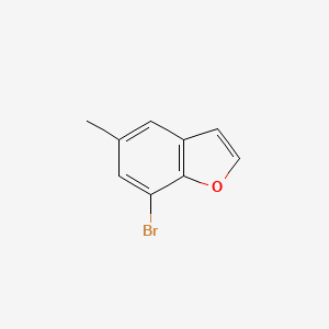 molecular formula C9H7BrO B1343173 7-溴-5-甲基苯并呋喃 CAS No. 35700-48-2