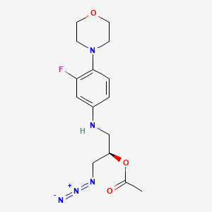 (2R)-1-Azido-3-[[3-fluoro-4-(4-morpholinyl)phenyl]amino]-2-propanol 2-Acetate