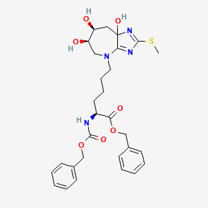 (alphaS,6R,7S)-6,7,8,8a-tetrahydro-6,7,8a-trihydroxy-2-(methylthio)-alpha-[[(phenylmethoxy)carbonyl]amino]-imidazo[4,5-b]azepine-4(5H)-hexanoic Acid Phenylmethyl Ester