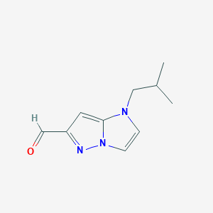 1-isobutyl-1H-imidazo[1,2-b]pyrazole-6-carbaldehyde