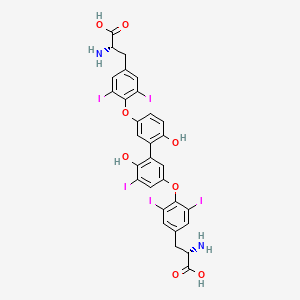 (2S)-2-amino-3-[4-[3-[5-[4-[(2S)-2-amino-2-carboxyethyl]-2,6-diiodophenoxy]-2-hydroxy-3-iodophenyl]-4-hydroxyphenoxy]-3,5-diiodophenyl]propanoic acid