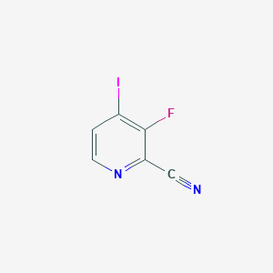 molecular formula C6H2FIN2 B1343177 3-氟-4-碘吡啶-2-腈 CAS No. 669066-35-7