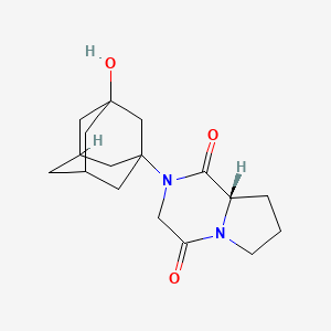 (8aS)-2-(3-hydroxy-1-adamantyl)-6,7,8,8a-tetrahydro-3H-pyrrolo[1,2-a]pyrazine-1,4-dione