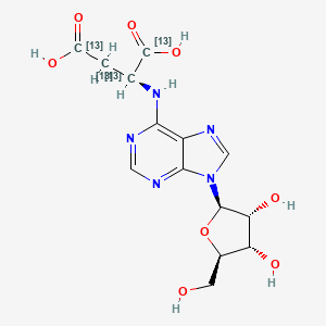 molecular formula C14H17N5O8 B13431782 N6-Succinyl Adenosine-13C4 