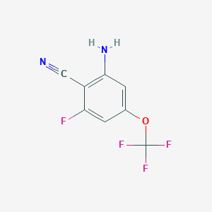 2-Amino-6-fluoro-4-(trifluoromethoxy)benzonitrile