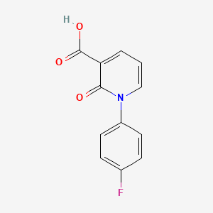 molecular formula C12H8FNO3 B1343179 1-(4-氟苯基)-2-氧代-1,2-二氢吡啶-3-羧酸 CAS No. 868171-67-9