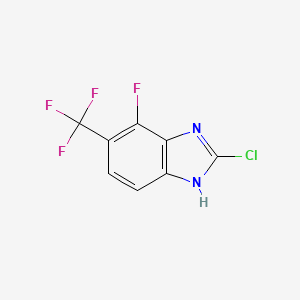 2-Chloro-4-fluoro-5-(trifluoromethyl)-1H-1,3-benzimidazole