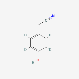 molecular formula C8H7NO B13431818 4-Hydroxyphenylacetonitrile-d4 