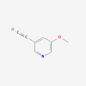 molecular formula C8H7NO B1343183 3-Ethynyl-5-methoxypyridine CAS No. 686768-50-3