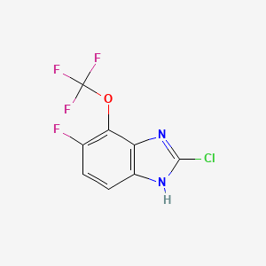 2-Chloro-5-fluoro-4-(trifluoromethoxy)-1H-1,3-benzimidazole