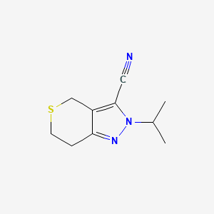 2-Isopropyl-2,4,6,7-tetrahydrothiopyrano[4,3-c]pyrazole-3-carbonitrile