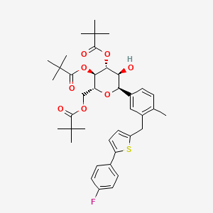 molecular formula C39H49FO8S B13431940 Des-tris-hydroxyl Tris(2,2-dimethylpropanoate) Epi-Canagliflozin 