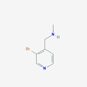B1343196 1-(3-bromopyridin-4-yl)-N-methylmethanamine CAS No. 463941-58-4