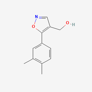 molecular formula C12H13NO2 B13431968 (5-(3,4-Dimethylphenyl)isoxazol-4-yl)methanol 