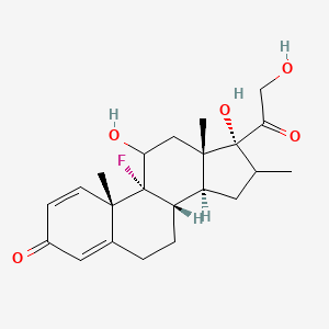 molecular formula C22H29FO5 B1343198 9-氟-11,17,21-三羟基-16-甲基孕酮-1,4-二烯-3,20-二酮 CAS No. 2990-65-0