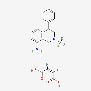 (Z)-but-2-enedioic acid;4-phenyl-2-(trideuteriomethyl)-3,4-dihydro-1H-isoquinolin-8-amine