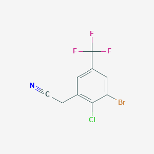 3-Bromo-2-chloro-5-(trifluoromethyl)phenylacetonitrile