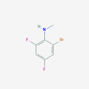 B1343205 2-Bromo-4,6-difluoro-N-methylaniline CAS No. 876061-36-8