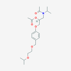 molecular formula C22H35NO6 B13432050 N,O-Diacetylbisoprolol 