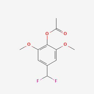 [4-(Difluoromethyl)-2,6-dimethoxyphenyl] acetate