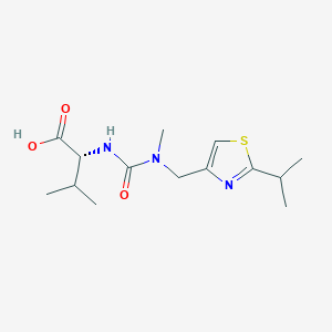 molecular formula C14H23N3O3S B13432107 (((2-Isopropylthiazol-4-yl)methyl)(methyl)carbamoyl)-D-valine 