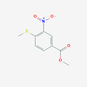 molecular formula C9H9NO4S B1343211 4-(甲硫基)-3-硝基苯甲酸甲酯 CAS No. 51919-71-2