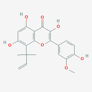 8-(1,1-Dimethyl-2-propenyl)-3'-methoxykaempferol