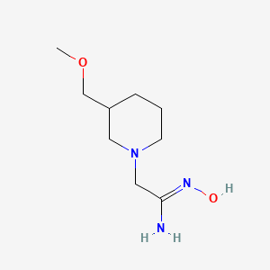 (Z)-N'-hydroxy-2-(3-(methoxymethyl)piperidin-1-yl)acetimidamide