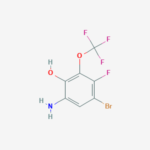 6-amino-4-bromo-3-fluoro-2-(trifluoromethoxy)phenol