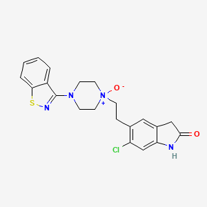 molecular formula C21H21ClN4O2S B13432211 Ziprasidone N-oxide 