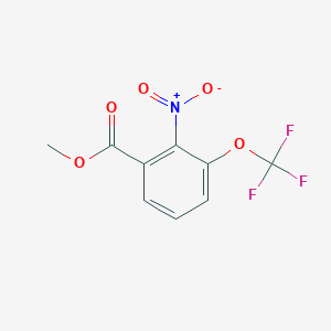 molecular formula C9H6F3NO5 B13432243 Methyl 2-nitro-3-(trifluoromethoxy)benzoate 