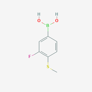 B1343225 3-Fluoro-4-(methylthio)phenylboronic acid CAS No. 221030-80-4
