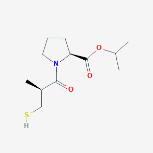 molecular formula C12H21NO3S B13432254 Captopril Isopropyl Ester CAS No. 176036-42-3