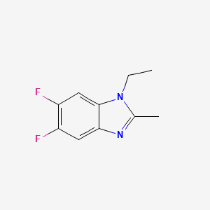 molecular formula C10H10F2N2 B13432267 1-Ethyl-5,6-difluoro-2-methyl-1H-benzo[d]imidazole 