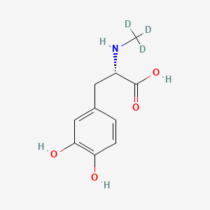 molecular formula C10H13NO4 B13432278 N-Methyl-L-DOPA-d3 