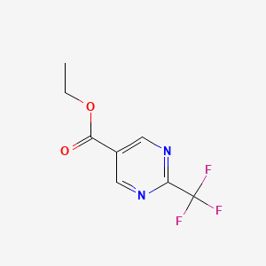 molecular formula C8H7F3N2O2 B1343229 Ethyl 2-(trifluoromethyl)pyrimidine-5-carboxylate CAS No. 304693-64-9