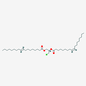 molecular formula C₃₉H₇₁ClO₄ B134323 [3-氯-2-[(Z)-十八碳-9-烯酰]氧基丙基] (E)-十八碳-9-烯酸酯 CAS No. 69161-73-5