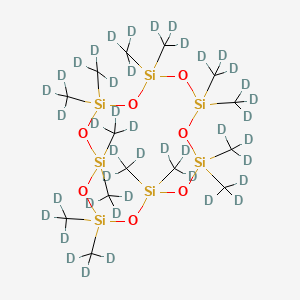 molecular formula C14H42O7Si7 B13432332 Tetradecamethylcycloheptasiloxane-d42 