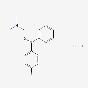 1-(p-Fluorophenyl)-1-phenyl-3-dimethylaminoprop-1-ene hydrochloride