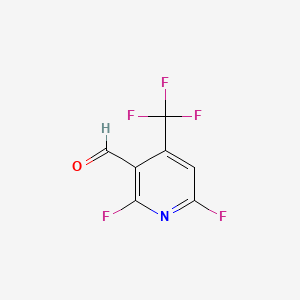 molecular formula C7H2F5NO B13432389 2,6-Difluoro-4-(trifluoromethyl)nicotinaldehyde 