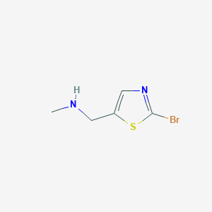 molecular formula C5H7BrN2S B13432399 2-Bromo-N-methyl-5-thiazolemethanamine 