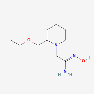 molecular formula C10H21N3O2 B13432500 (Z)-2-(2-(ethoxymethyl)piperidin-1-yl)-N'-hydroxyacetimidamide 