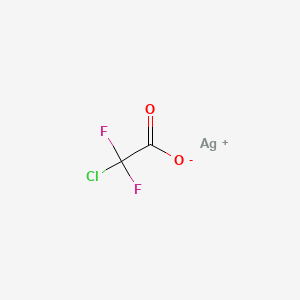 Acetic acid, chlorodifluoro-, silver(1+) salt