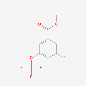 molecular formula C9H6F4O3 B13432522 Methyl 3-fluoro-5-(trifluoromethoxy)benzoate 