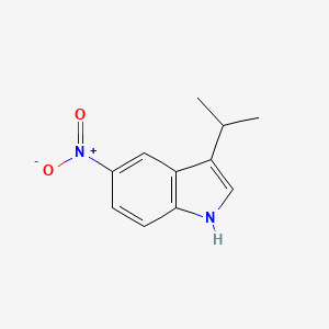 molecular formula C11H12N2O2 B13432583 3-(1-Methylethyl)-5-nitro-1H-Indole 