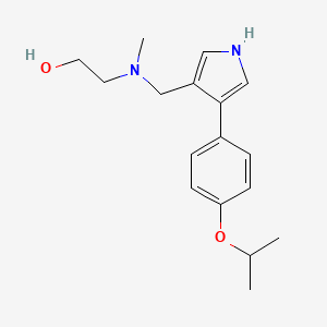 molecular formula C17H24N2O2 B13432586 2-[methyl-[[4-(4-propan-2-yloxyphenyl)-1H-pyrrol-3-yl]methyl]amino]ethanol 