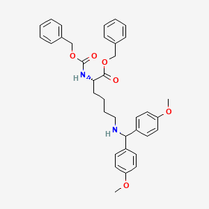 benzyl (2S)-6-[bis(4-methoxyphenyl)methylamino]-2-(phenylmethoxycarbonylamino)hexanoate